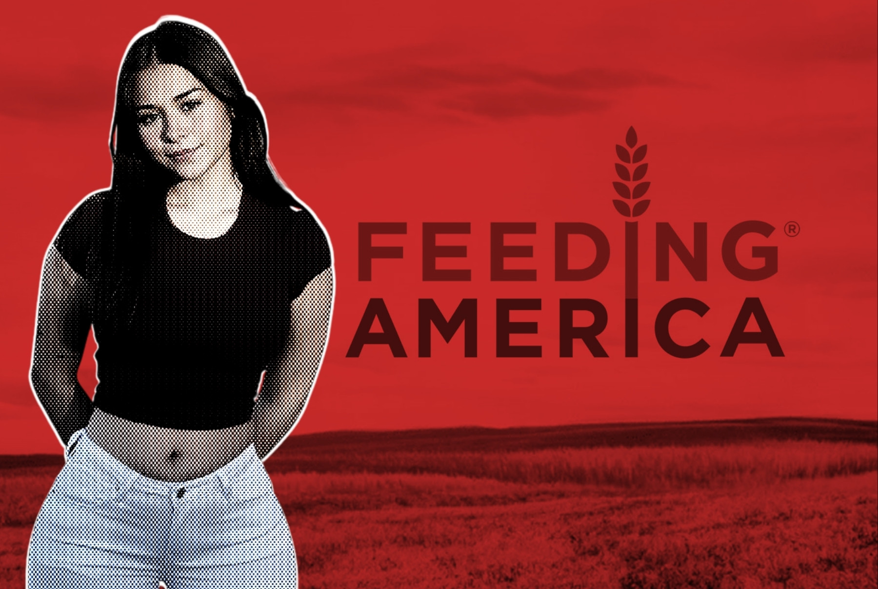 Sophie Rain donates to Feeding America.